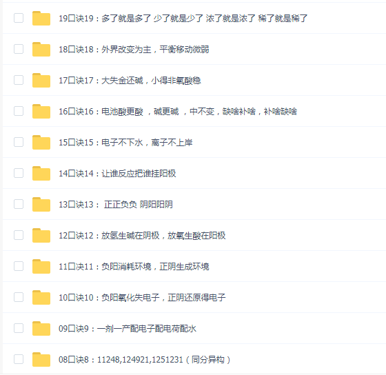 木子高考化学36计口诀抢分班视频课程百度网盘下载